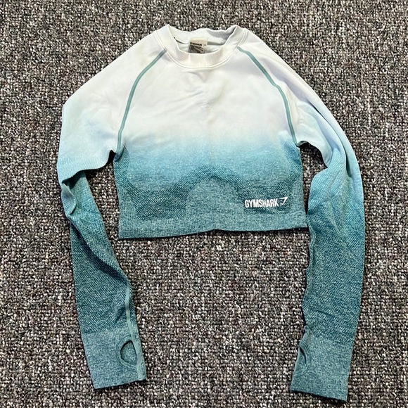 Original Gymshark Ombré Seamless Long Sleeve Crop - Picture 2 of 2